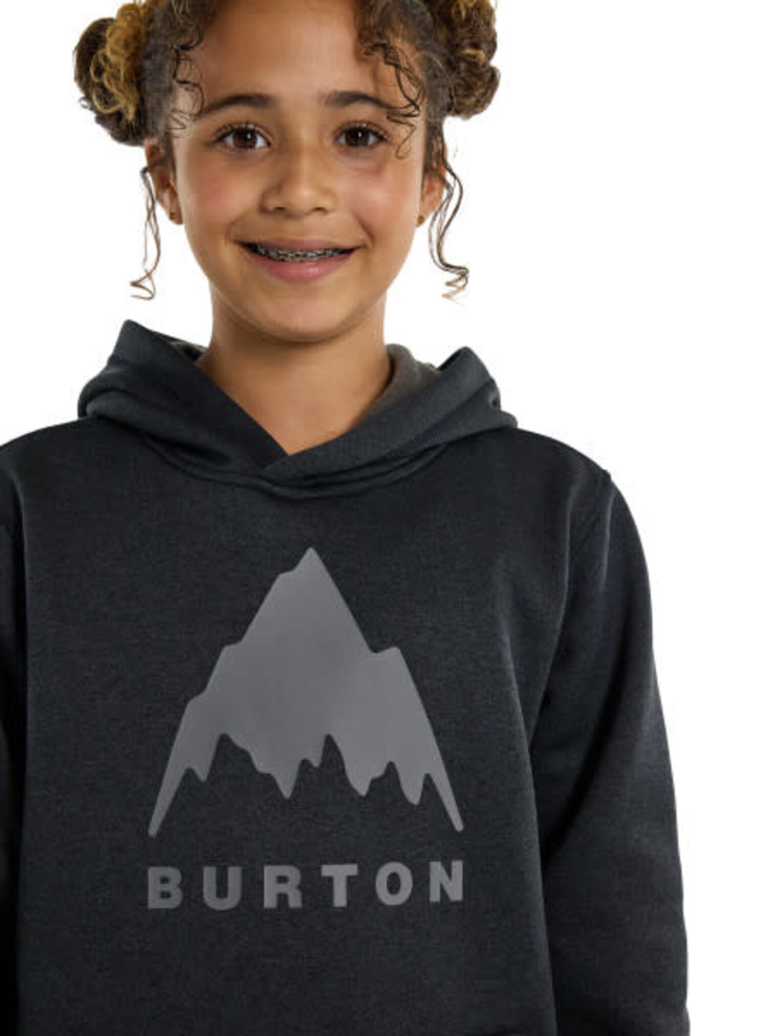 BURTON BURTON Kids Oak Pullover Hoodie True Black Heather