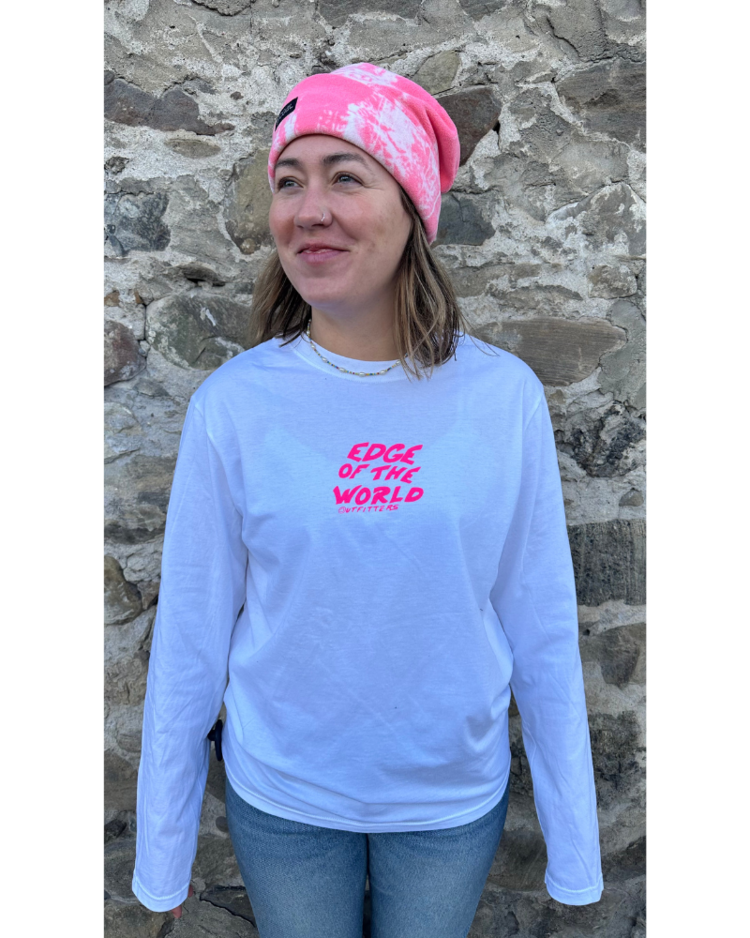 EDGE OF THE WORLD EDGE OF THE WORLD Ride Til You're Fried Long Sleeve Tee White