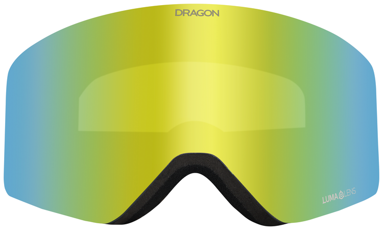 DRAGON DRAGON R1 OTG Classic Grey Goggles With LumaLens Gold Ionized Lens & Lumalens Amber Lens