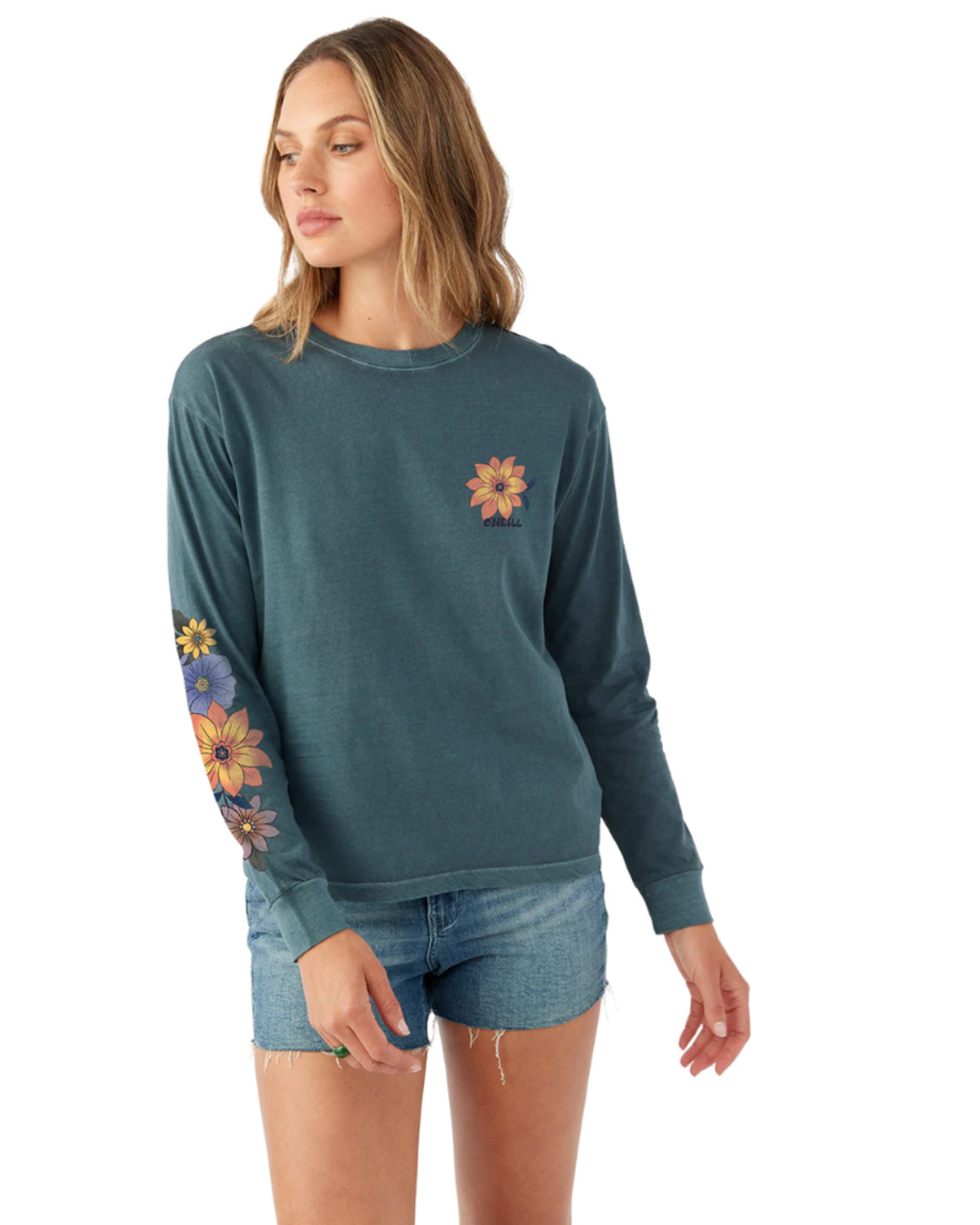 floral long sleeve tee