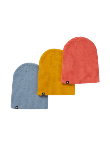 BURTON BURTON Recycled DND 3 Pack Beanies Goldenrod/Dusty Blue/Peach Echo