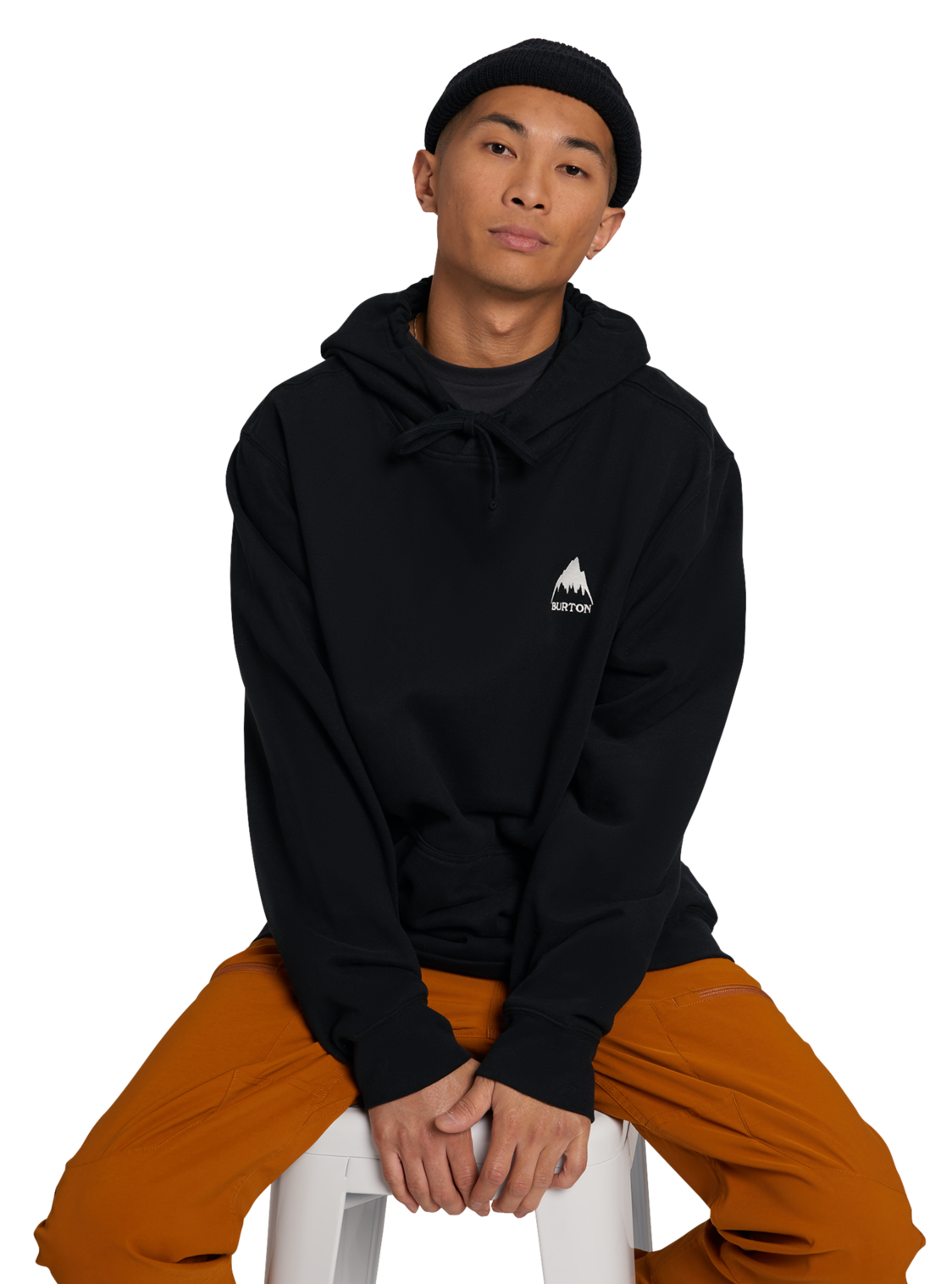 BURTON Mountain Pullover Hoodie True Black - Edge of the