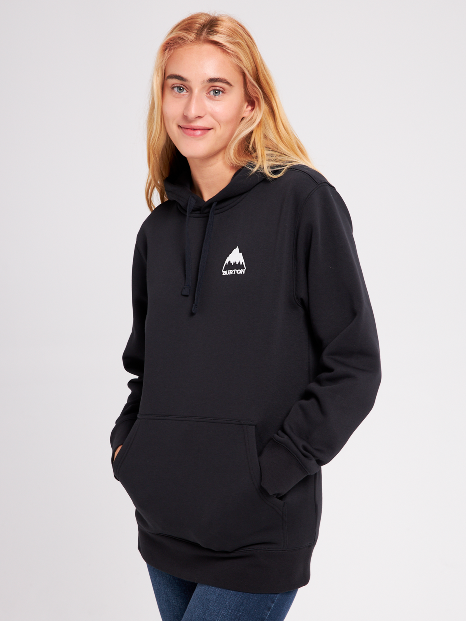 BURTON Mountain Pullover Hoodie True Black - Edge of the