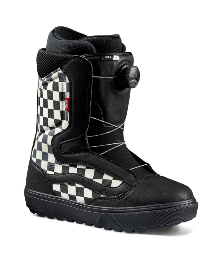 VANS 2025 VANS Aura OG Snowboard Boot Black/Checkerboard