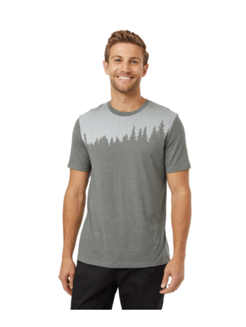 TENTREE TENTREE Mens Juniper T-Shirt Mineral Heather/White