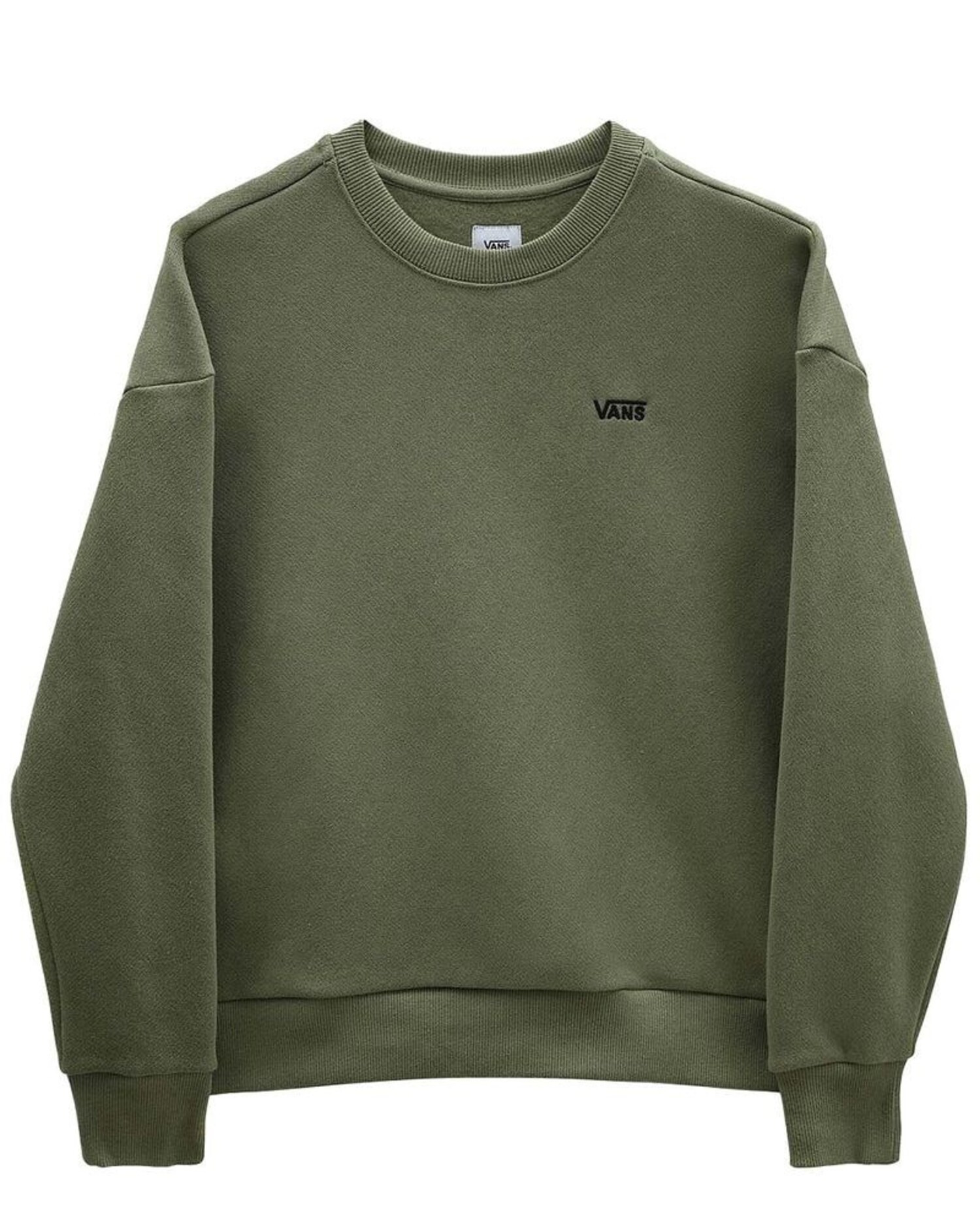 VANS Comfycush Essential Crew Sweatshirt in Loden Green Edge of