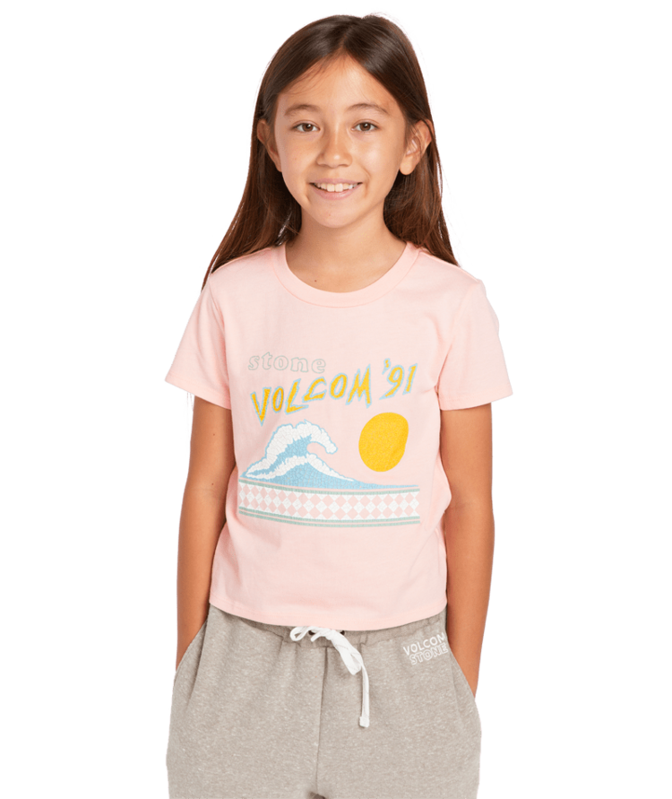 VOLCOM VOLCOM Girls I Got U Baby Short Sleeve Tee Pink
