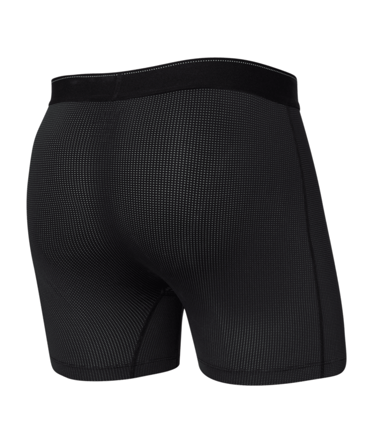 SAXX SAXX Quest Quick Dry Mesh Boxer Brief Fly Black Ii - BL2