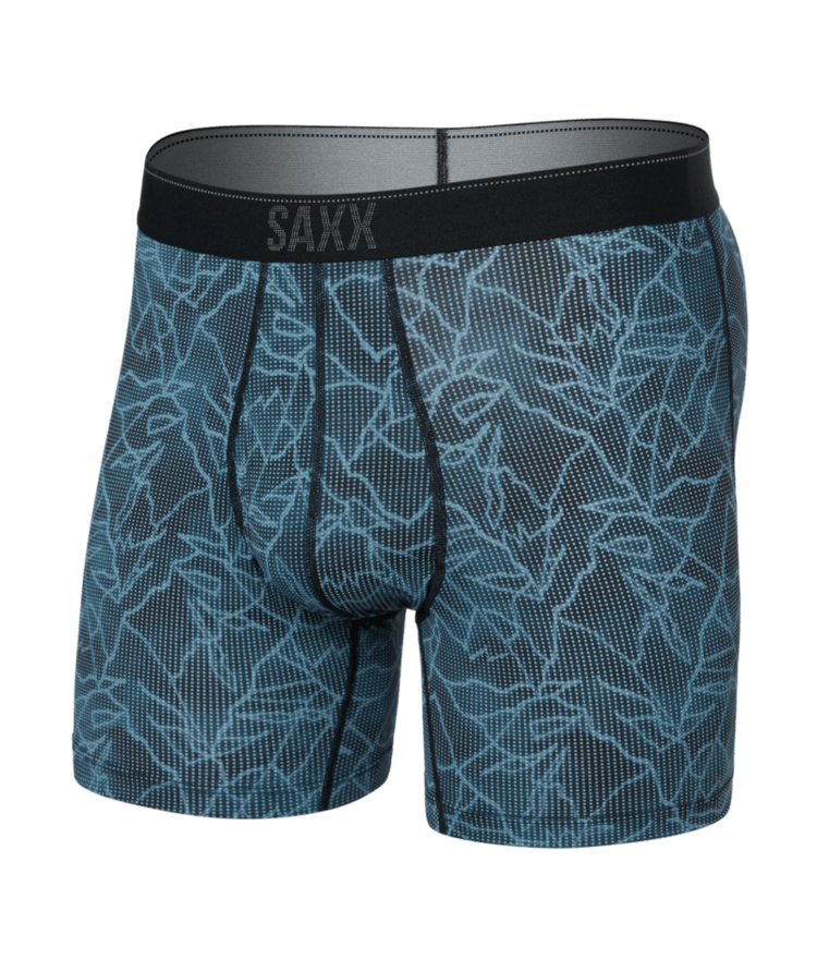 SAXX SAXX Quest Quick Dry Mesh Boxer Brief Fly Sketchy Mountain Black - SKB