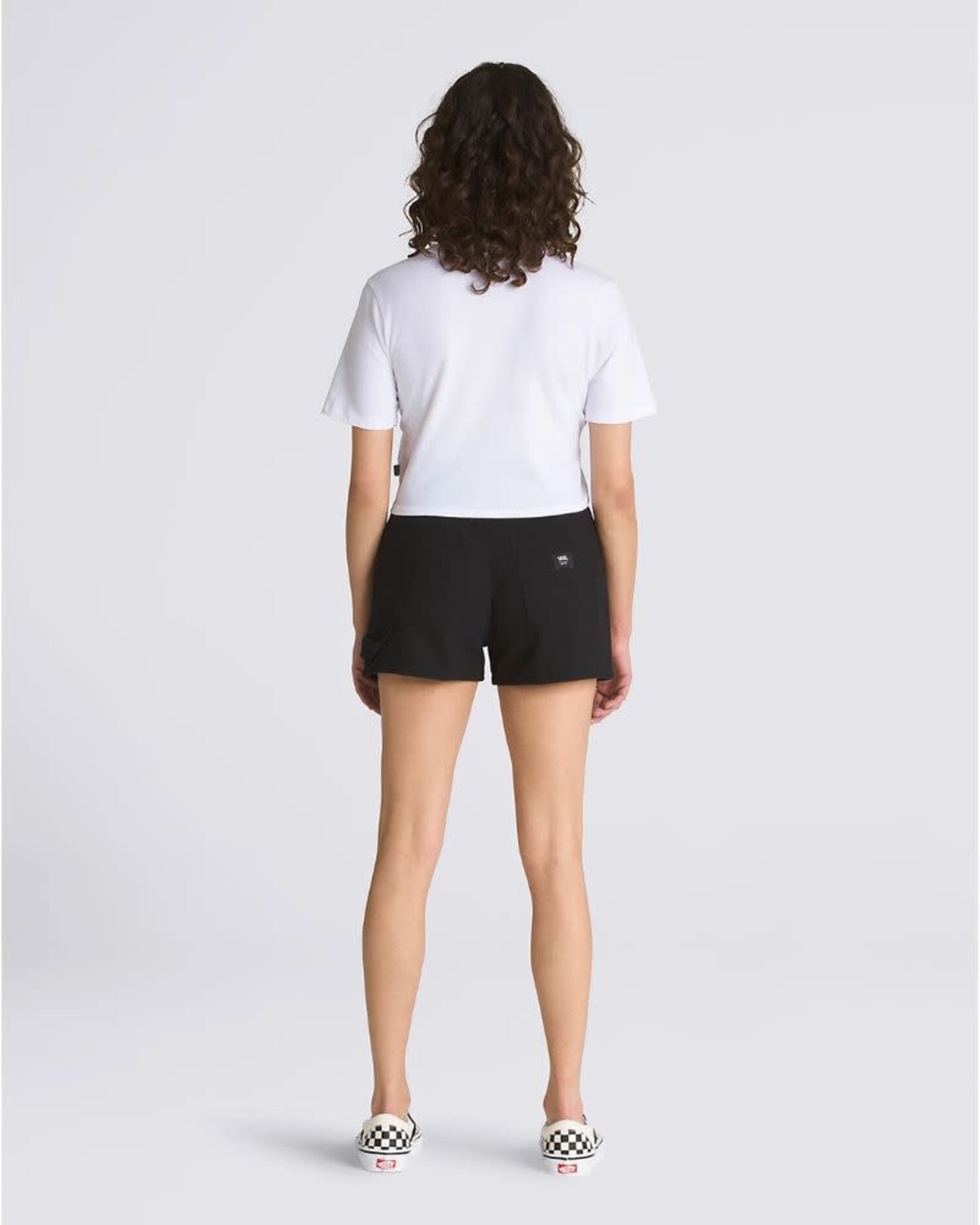 Black vans and shorts deals