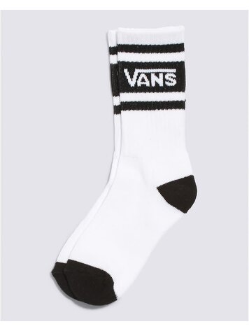VANS VANS Kids VANS Drop V Logo Crew Sock White/Black