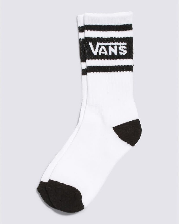 VANS VANS Kids VANS Drop V Logo Crew Sock White/Black
