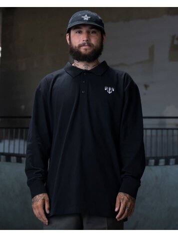 DICKIES DICKIES Ronnie Sandoval Long Sleeve Polo in Black