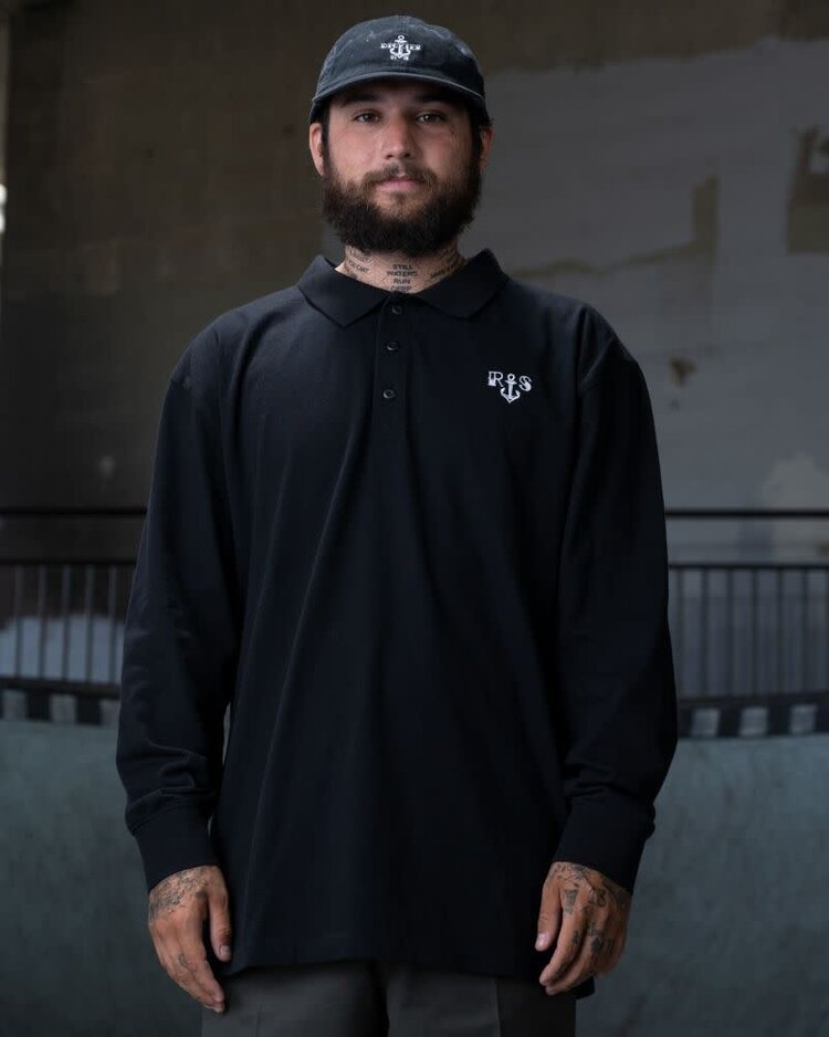 DICKIES DICKIES Ronnie Sandoval Long Sleeve Polo in Black