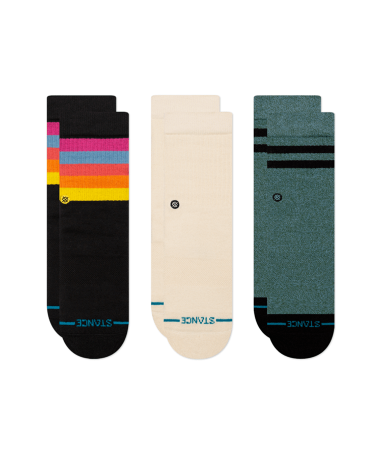 STANCE STANCE Kids Maliboo 3 Pack Crew Socks Black