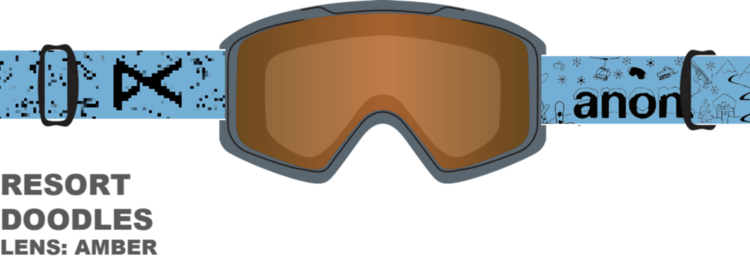 ANON ANON Tracker 2.0 Goggles Resort Doodles/Amber
