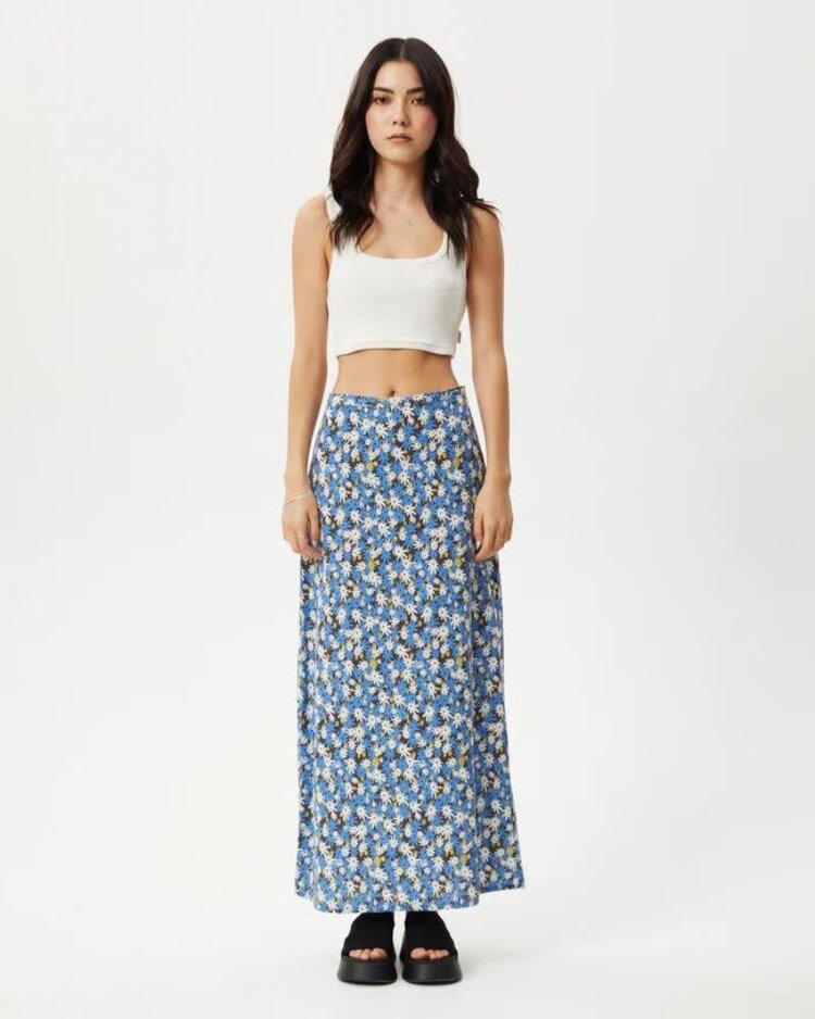 AFENDS AFENDS Petal Recycled Maxi Skirt - Lake Floral