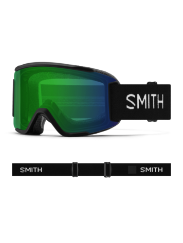SMITH SMITH Squad S Black || Chromapop Everyday Green Mirror