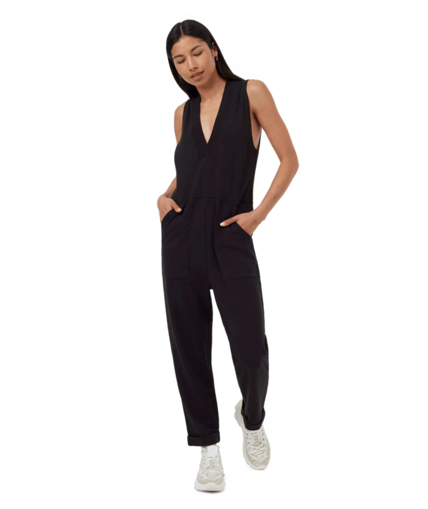 Black soft overalls deals