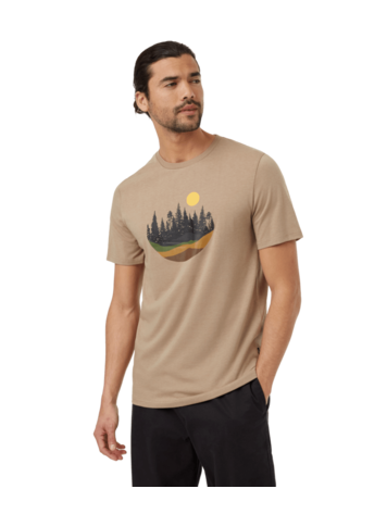TENTREE TENTREE Mens Artist Series Love Flourishes T-Shirt Khaki/Cypress