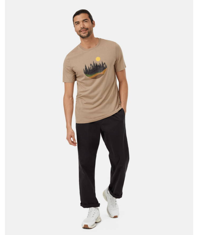 TENTREE TENTREE Mens Artist Series Love Flourishes T-Shirt Khaki/Cypress