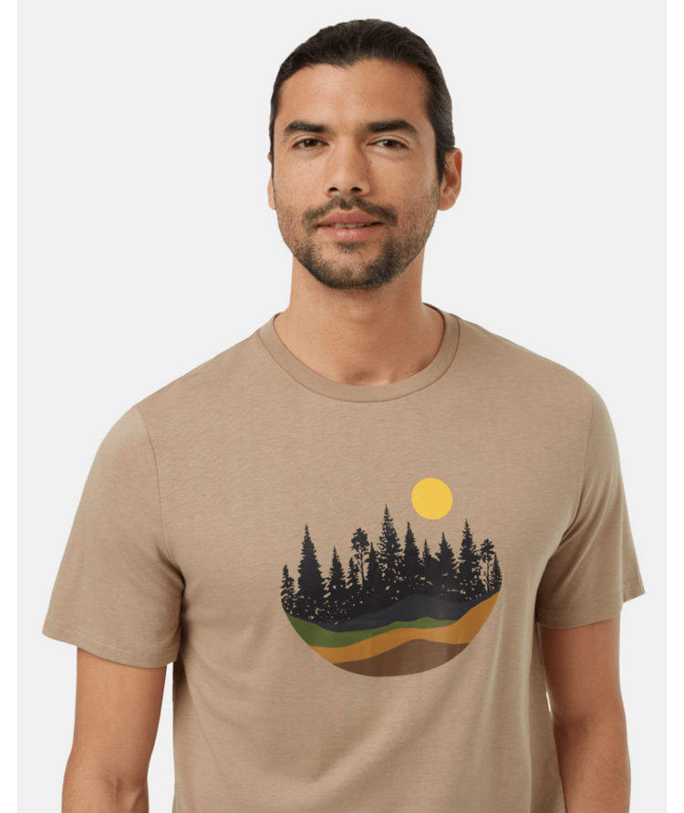 TENTREE TENTREE Mens Artist Series Love Flourishes T-Shirt Khaki/Cypress