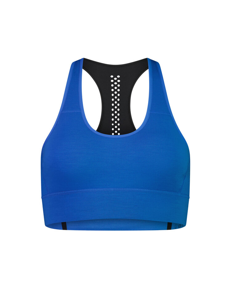 MONS ROYALE MONS ROYALE Women's Stratos Merino Shift Sports Bra Pop Blue
