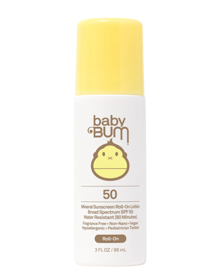 SUN BUM 39A SUN BUM BABY BUM SPF 50 SUNSCREEN ROLL-ON LOTION 3 OZ