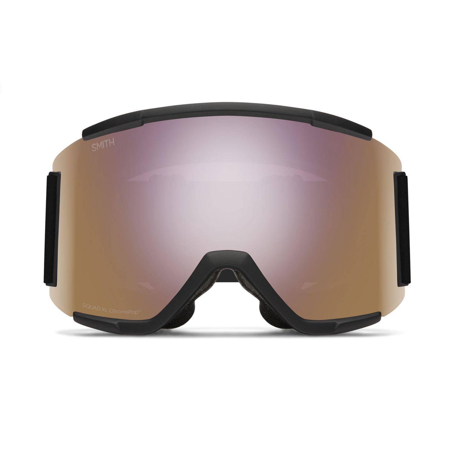 SMITH Squad XL Black | Chromapop Everyday Rose Gold Mirror - Edge
