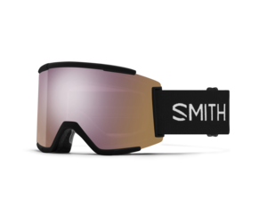 SMITH Squad XL Black | Chromapop Everyday Rose Gold Mirror - Edge