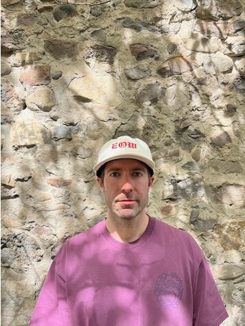 EDGE OF THE WORLD EDGE OF THE WORLD Embroidered Logo Adjustable Hat Natural / Red