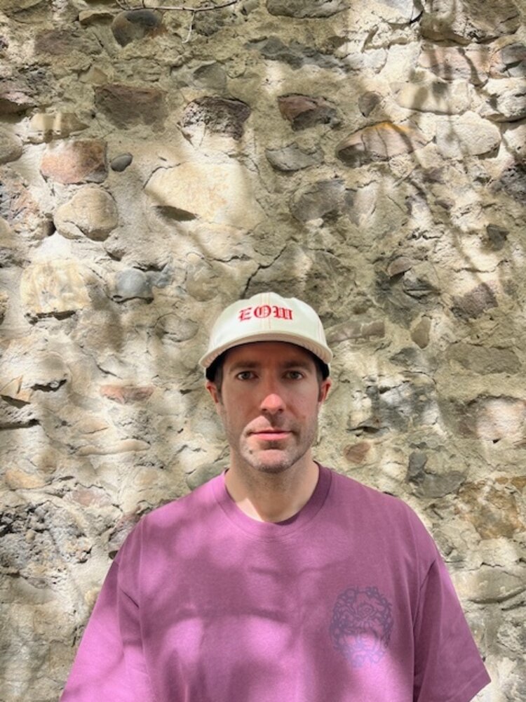 EDGE OF THE WORLD EDGE OF THE WORLD Embroidered Logo Adjustable Hat Natural / Red