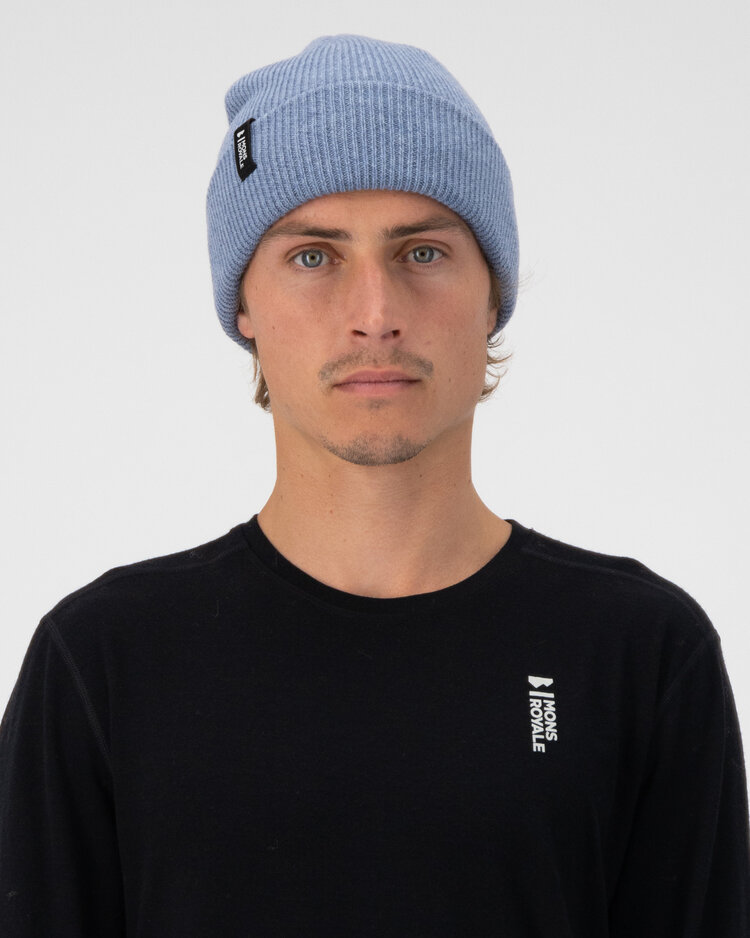 MONS ROYALE MONS ROYALE Chunky Logger Beanie Dark Denim