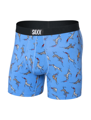 SAXX SAXX Ultra Super Soft Boxer Brief Fly Disc Dogs Sail Blue