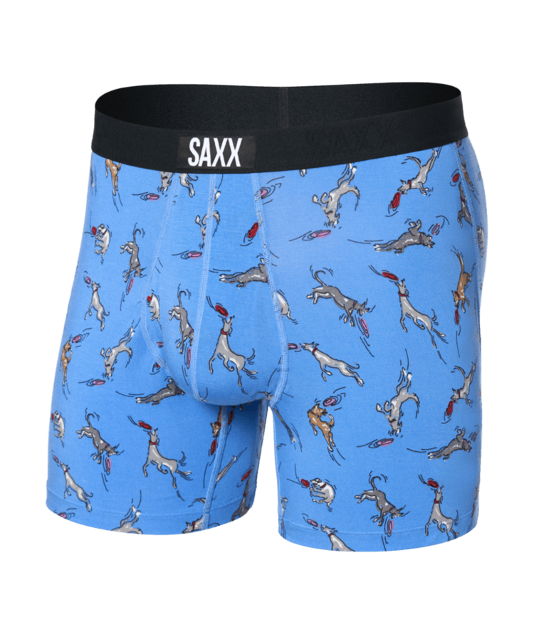 SAXX SAXX Ultra Super Soft Boxer Brief Fly Disc Dogs Sail Blue