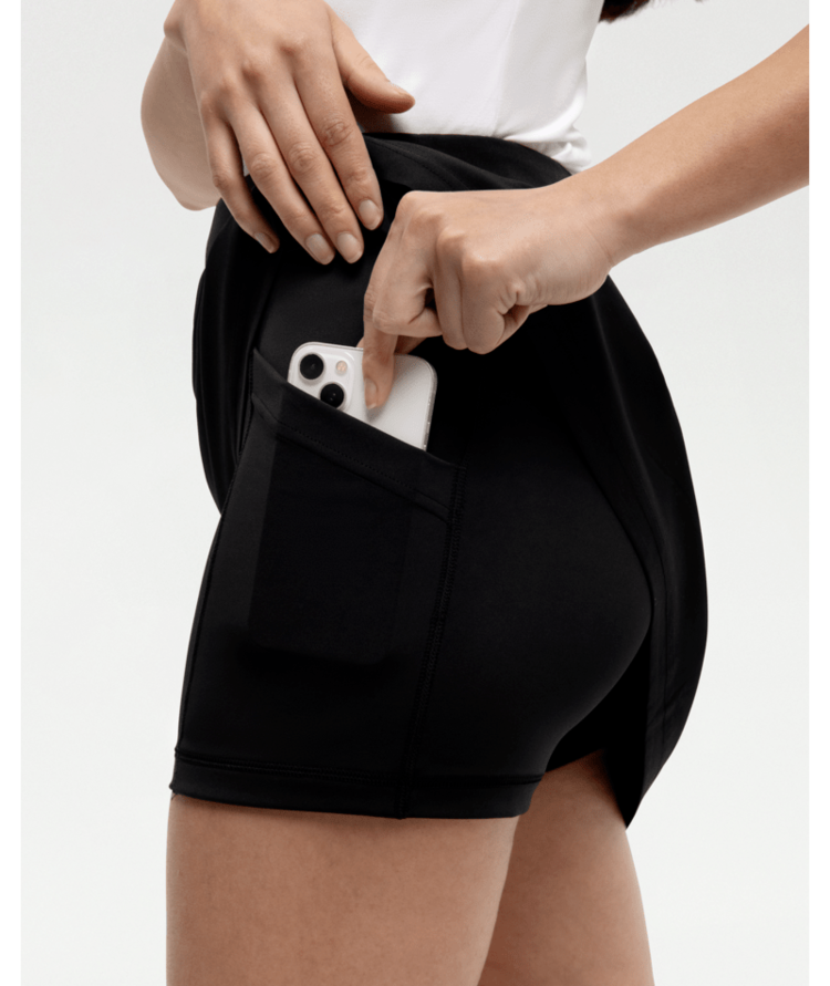 TENTREE TENTREE Womens Hadley Skort Meteorite Black