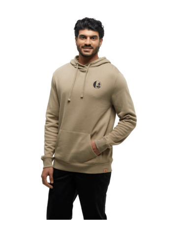 TENTREE TENTREE Mens Linear Tree Hoodie Khaki/Meteorite Black