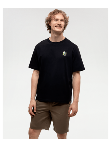 TENTREE TENTREE Mens Urban Abstract Relaxed T-Shirt Meteorite Black/Gulf Stream
