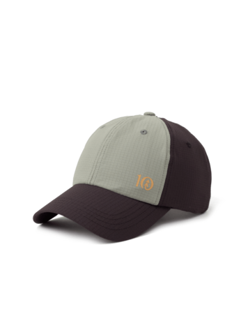 TENTREE TENTREE EcoStretch Nylon Peak Hat Meteorite Black/Agave Green
