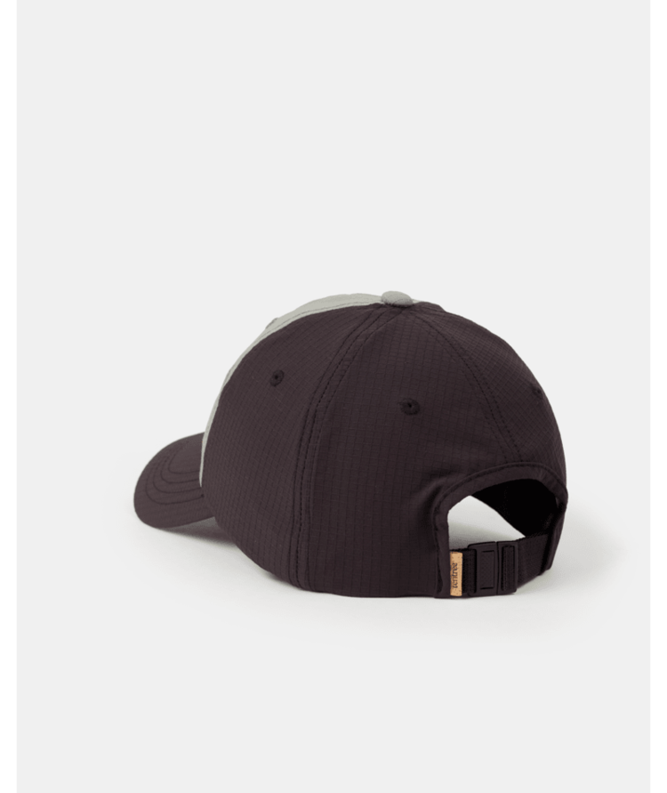 TENTREE TENTREE EcoStretch Nylon Peak Hat Meteorite Black/Agave Green