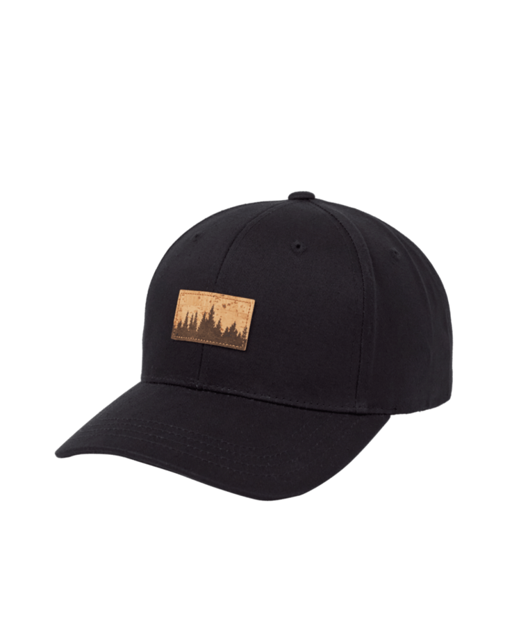 TENTREE TENTREE JUNIPER CORK PATCH ELEVATION HAT METEORITE BLACK/CORK PATCH