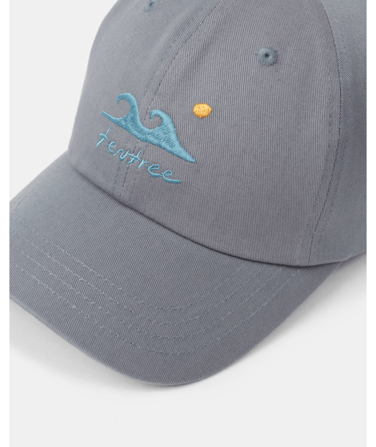 TENTREE 01D TENTREE SEAFORESTATION PEAK HAT ANCHOR GREY/SEA BLUE