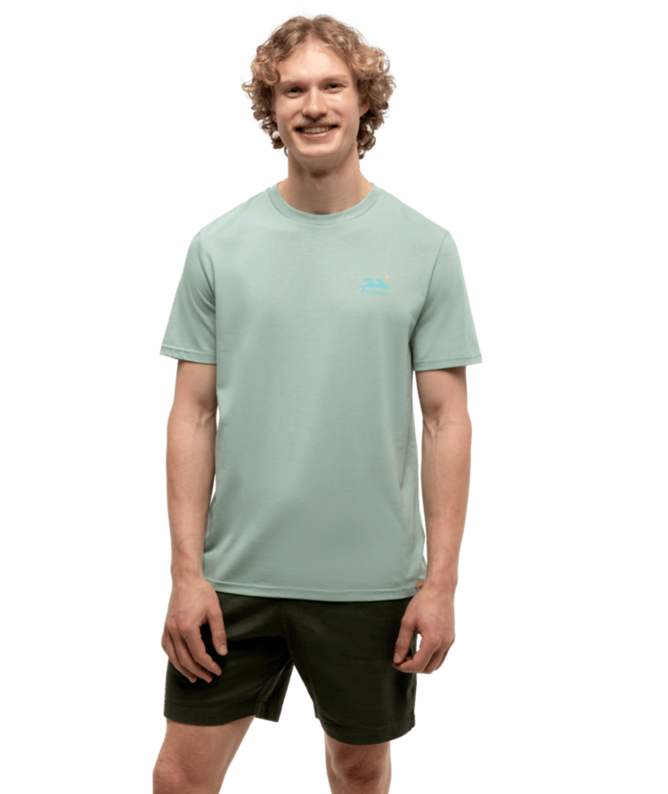 TENTREE TENTREE Mens Seaforestation T-Shirt Oasis/Sea Blue
