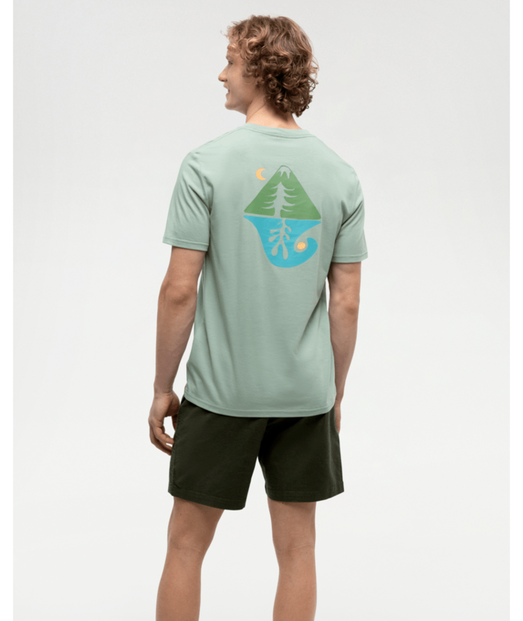 TENTREE TENTREE Mens Seaforestation T-Shirt Oasis/Sea Blue