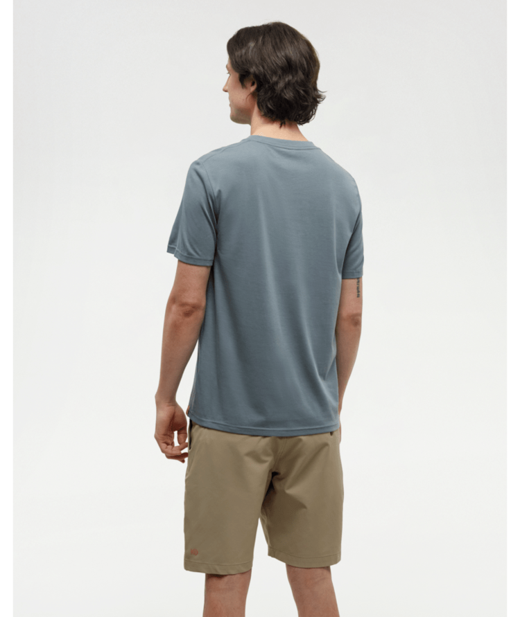 TENTREE TENTREE Mens Surf Memento T-Shirt Anchor Grey/Beach