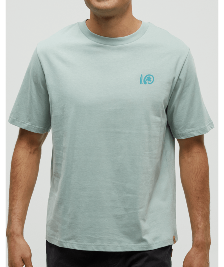 TENTREE TENTREE Mens Seaforestation Relaxed T-Shirt Oasis/Sea Blue