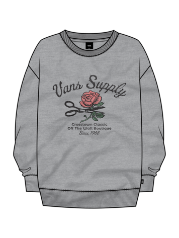 VANS VANS Girls Supply Boutique Crew Cement Heather