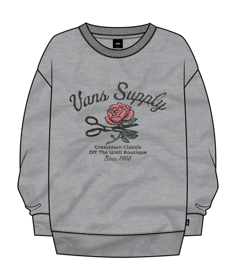 VANS VANS Girls Supply Boutique Crew Cement Heather