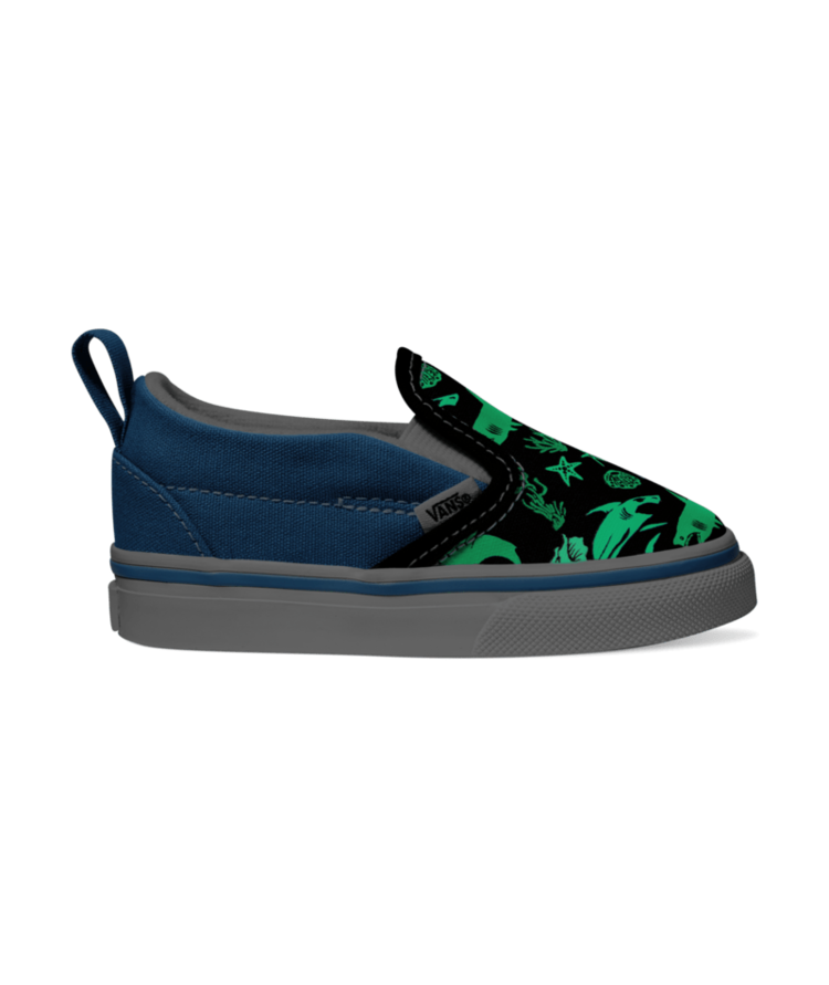 VANS VANS T Slip-On V Glow Sharks Blue/Multi