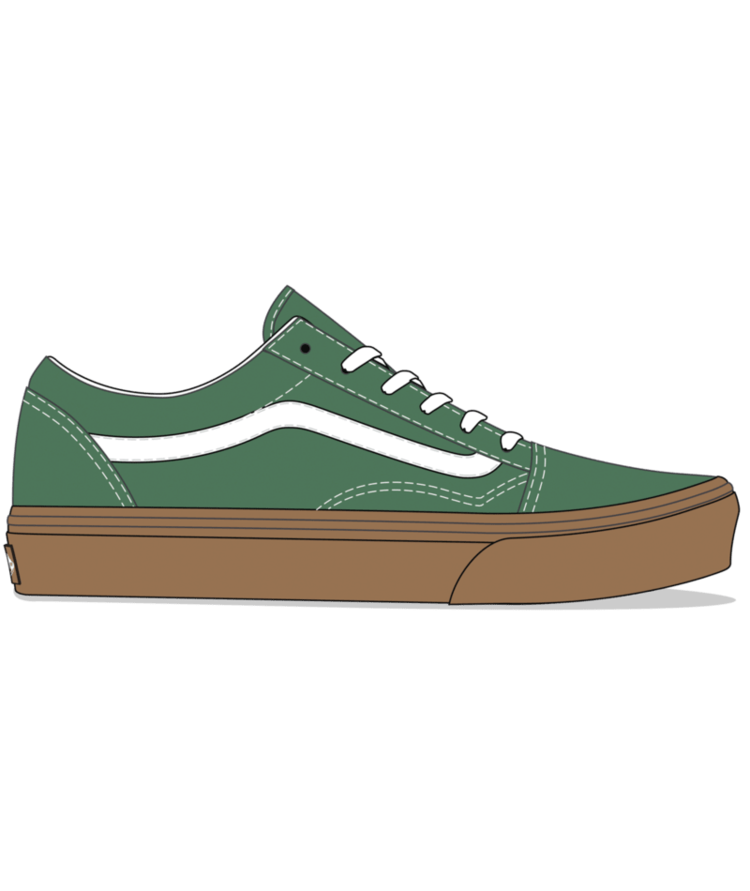 VANS VANS K Old Skool Bright Gum Green